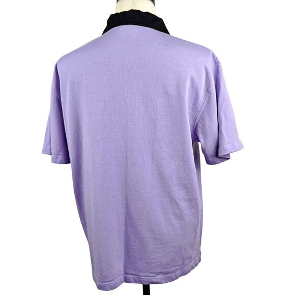 DumbGood Invader Zim Nickelodeon Adult Purple Polo Shirt MEDIUM Cartoon Kidcore - Picture 3 of 7